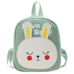Girls' Cartoon Animal Canvas Pink Backpack
