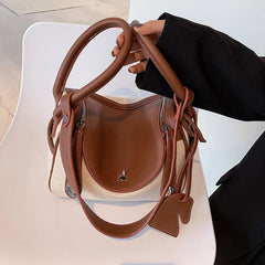 Classic Women Canvas PU Leather Patchwork Tote Bag Retro Handbags