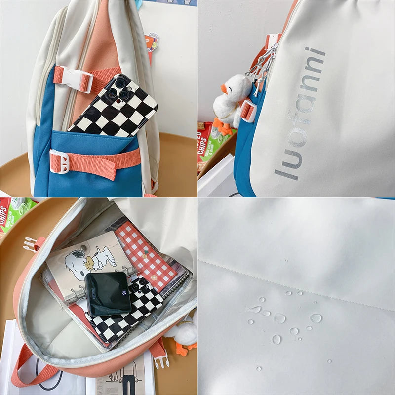 Large Capacity Student Backpack for Teenage Girls and College Students