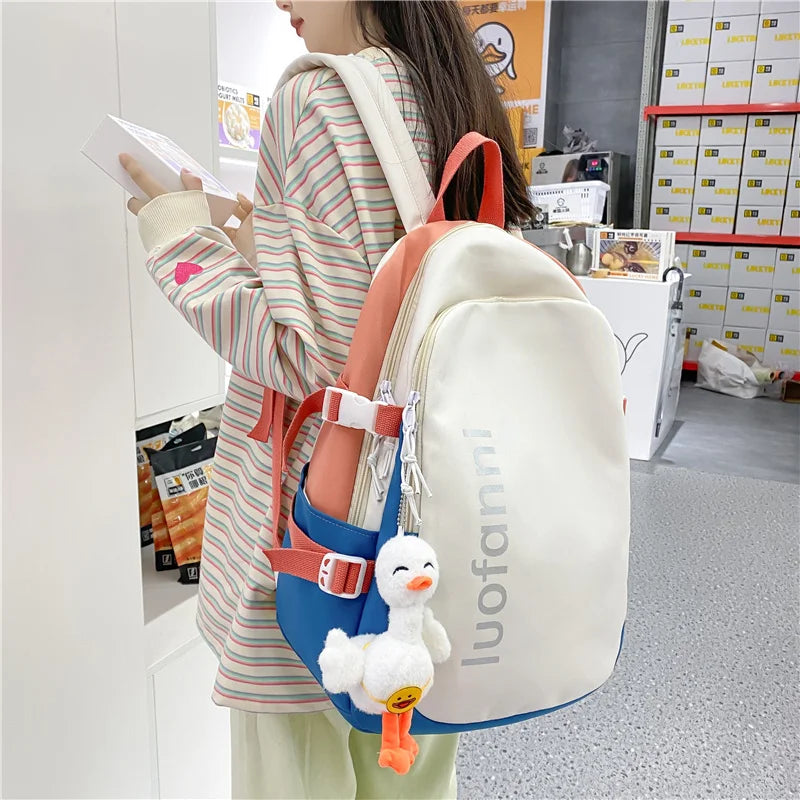 Large Capacity Student Backpack for Teenage Girls and College Students