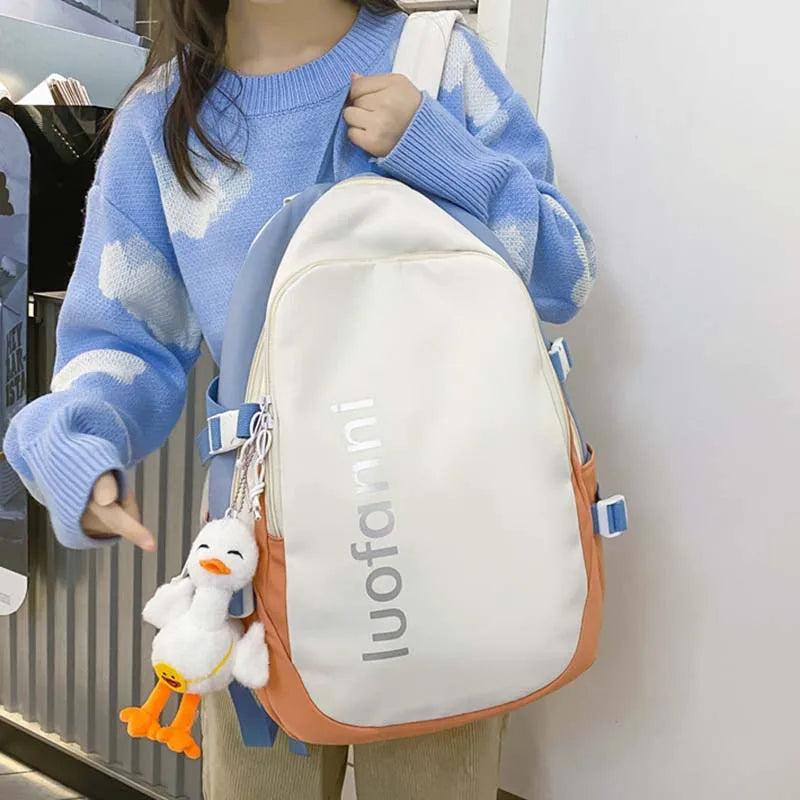 Large Capacity Student Backpack for Teenage Girls and College Students
