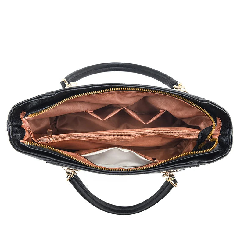 PU Leather Large Totes Shoulder Bag for Autumn and Winter