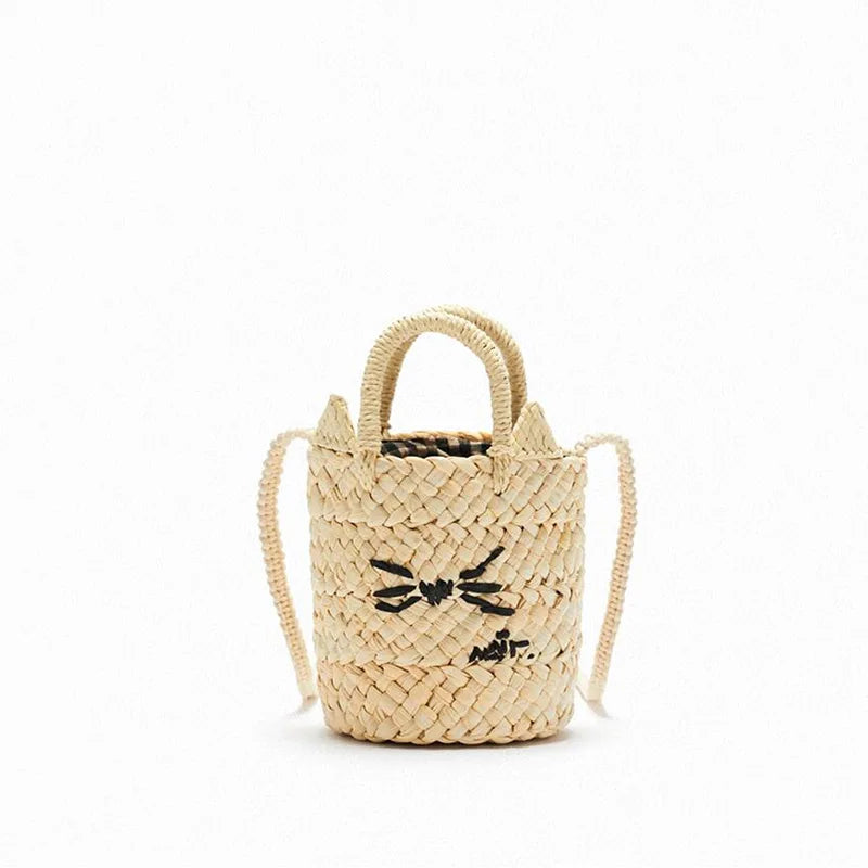 Corn Fur Bag Summer Women's Bag Kitten Shoulder Diagonal Small Bag