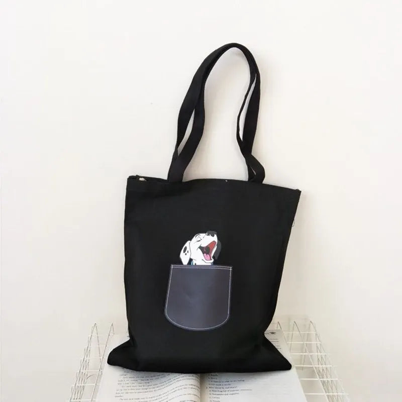 Canvas Women's Shoulder Bag, All-match Canvas Bag, Female Student Light Book Bag