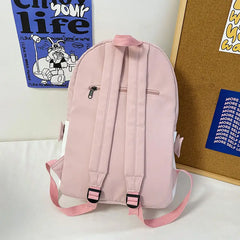 Girls Nylon School Backpack Letters Women Hight Schoolbag Satchel Mochila Bags