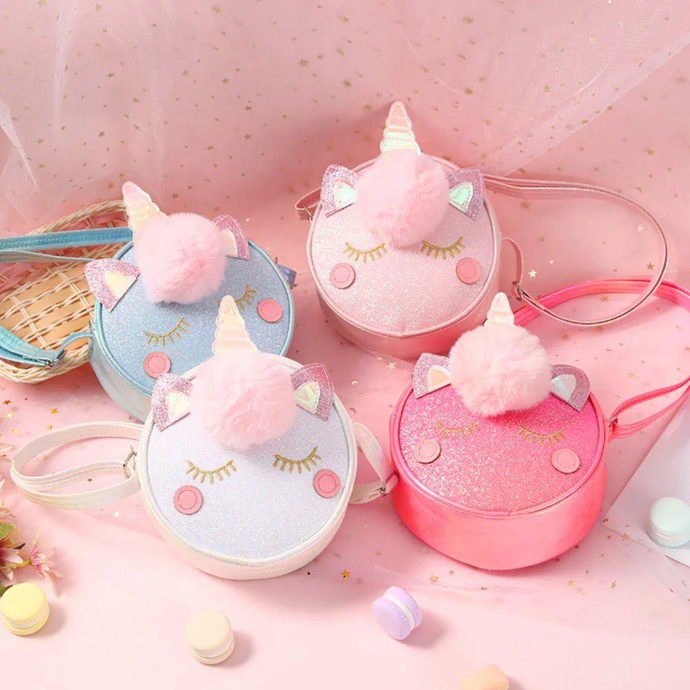 Unicorn Shoulder Bag Crossbody Wallet Handbag Coin Purse Kids Messenger Bag