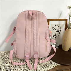 Women Large Capacity Backpack Waterproof Nylon Female Schoolbag College
