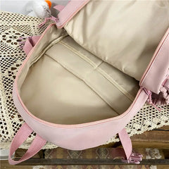 Women Large Capacity Backpack Waterproof Nylon Female Schoolbag College