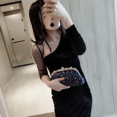 Sequin Clutch Bag Diamonds Women's Wallet Chain Shoulder Evening Bags