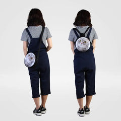 Brazil National Flag Prints Round Backpack for Kids