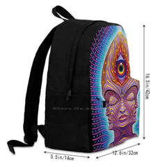 Grey Large Capacity Backpack Laptop Travel Bags