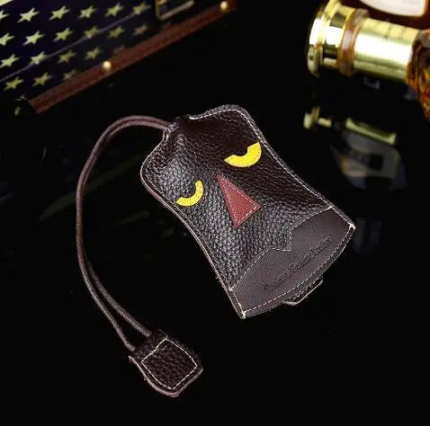 Leather Cartoon Key Wallet Key Storage Bag For Car