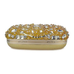Women's Sequined Evening Bag Beaded Floral Messenger Clutch Chain