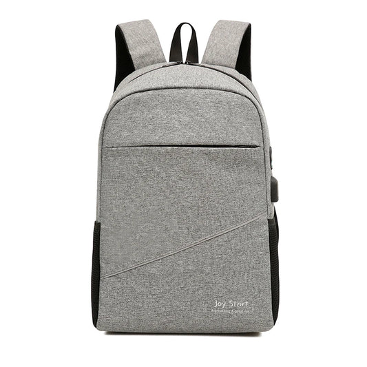 Oxford Laptop Backpack Men 15.6" Waterproof Bag USB Charging Business School