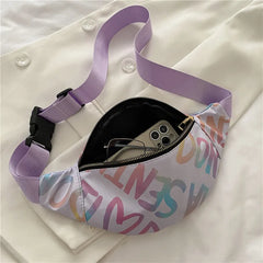Women Monogram Fanny Pack Crossbody Cell Phone Purse Wallet