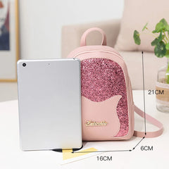 Mini Soft Leather Backpack for Women, Multi-Function Small Shoulder Bag