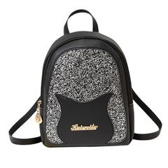 Mini Soft Leather Backpack for Women, Multi-Function Small Shoulder Bag