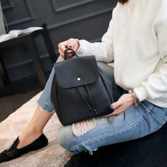Women Leather Mini Backpack Multifunction Shoulder Bag Girl Purse