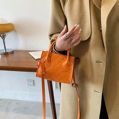 Women Shoulder Bag Square Crossbody Small Top-handle Bags PU Leather