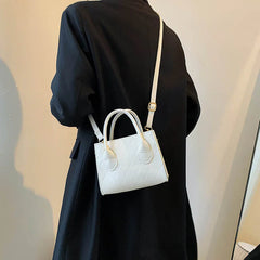 Women Shoulder Bag Square Crossbody Small Top-handle Bags PU Leather