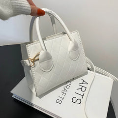Women Shoulder Bag Square Crossbody Small Top-handle Bags PU Leather