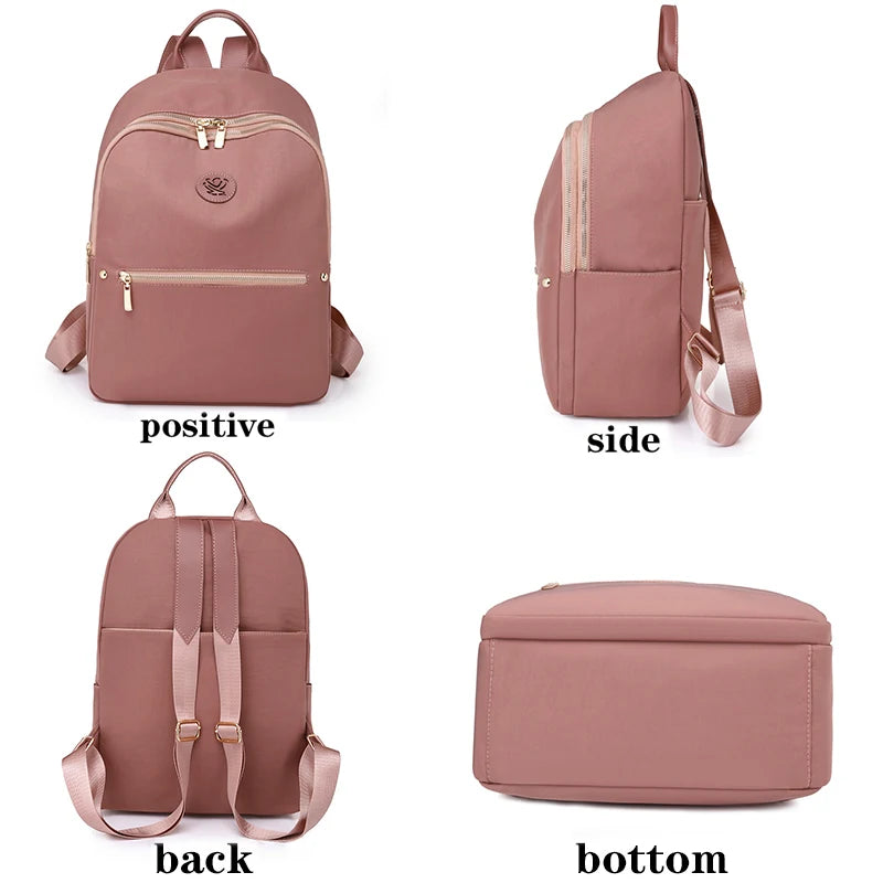 Oxford Cloth Backpack Women's Multifunctional Anti Theft Shoulder Bags