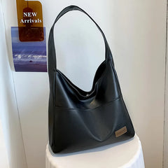 Large Capacity Shoulder Bag for Women Soft Pu Leather