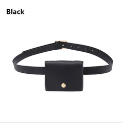 Leopard Waist Bag Women PU Leather Flap Pack Shoulder Cross Chest Pouch