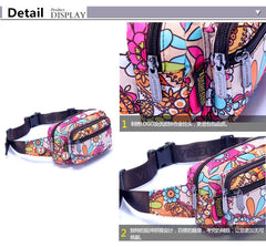 Waterproof Floral Waist Bum Camera Belt Bag Fanny Pack