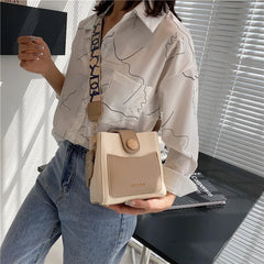 Yellow Leather Bucket Bag Crossbody Messenger Purse Tote