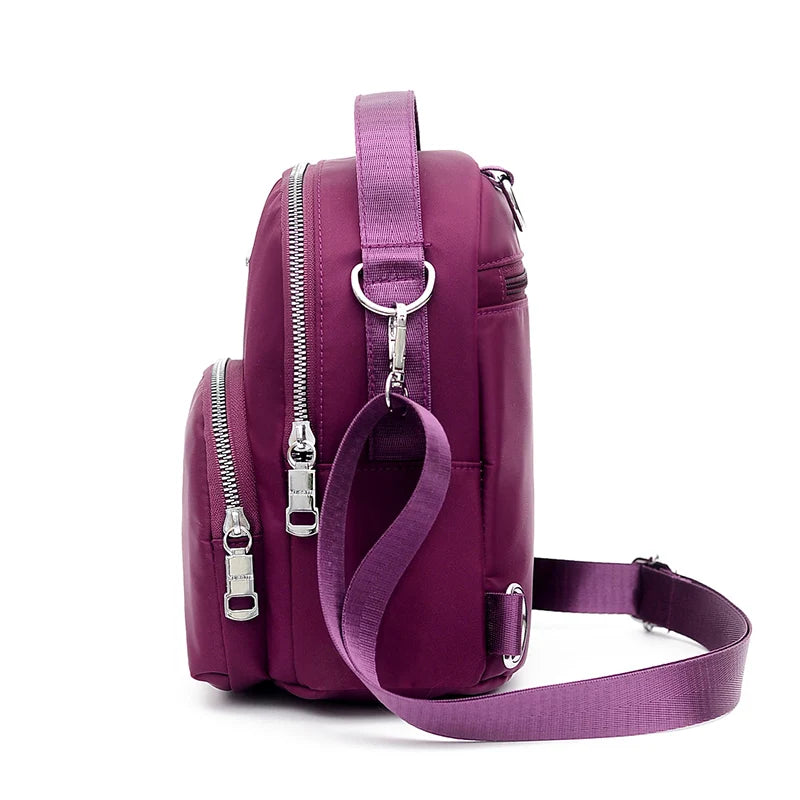 Nylon Women Backpack Mini Soft Touch Small Backpack Female Ladies Shoulder Bag