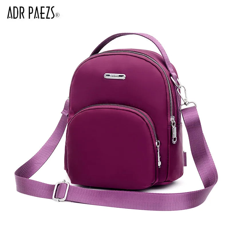 Nylon Women Backpack Mini Soft Touch Small Backpack Female Ladies Shoulder Bag