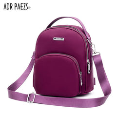 Nylon Women Backpack Mini Soft Touch Small Backpack Female Ladies Shoulder Bag