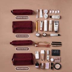 4-in-1 Women's Cosmetics Bag Travel Portable Folding