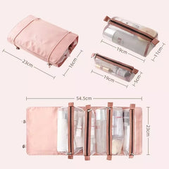 4-in-1 Women's Cosmetics Bag Travel Portable Folding
