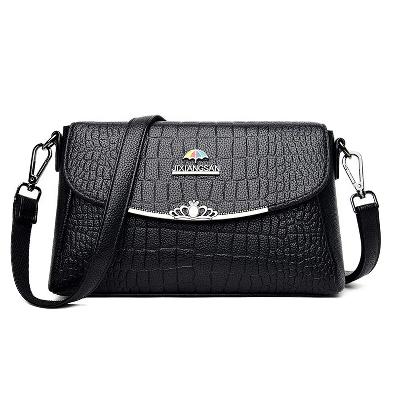 Women's Leather Crossbody Bag with STRAP