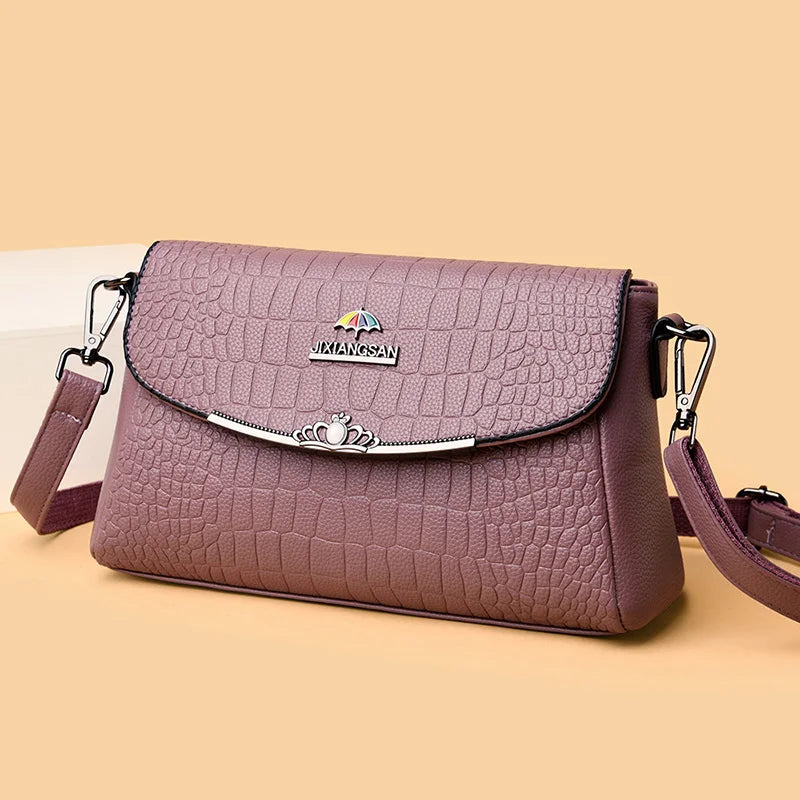Women's Leather Crossbody Bag with STRAP