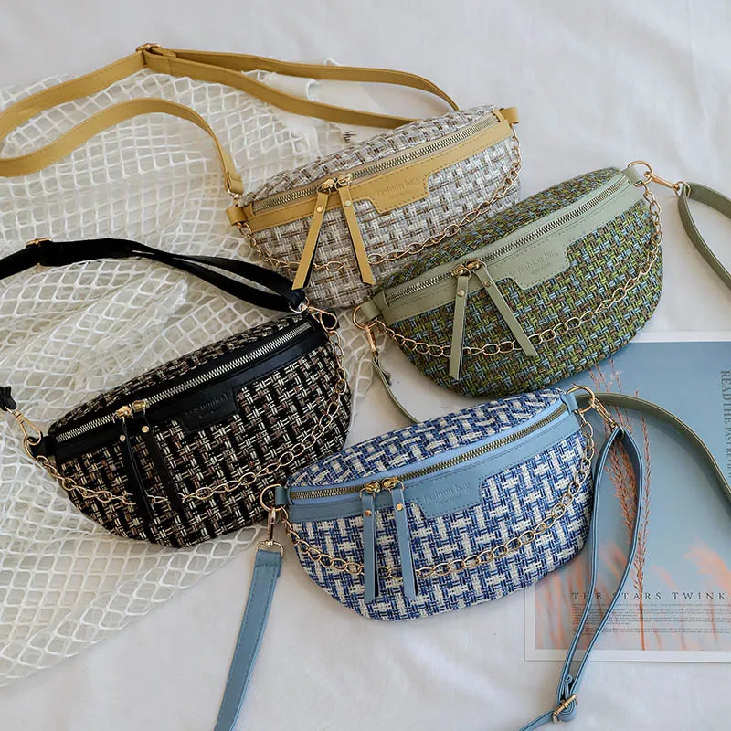 Graffiti Printed Fanny Pack for Women PU Waist Bags Kids Hip Hop Banana Bag