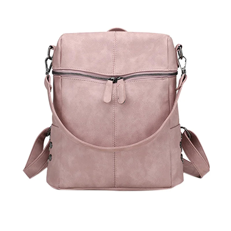 PU Leather Laptop Backpack for Women Girls