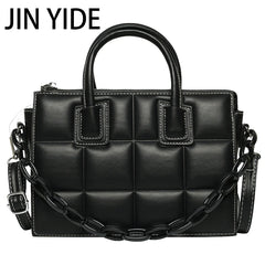 Green Soft Leather Crossbody Bag for Women Small Tote