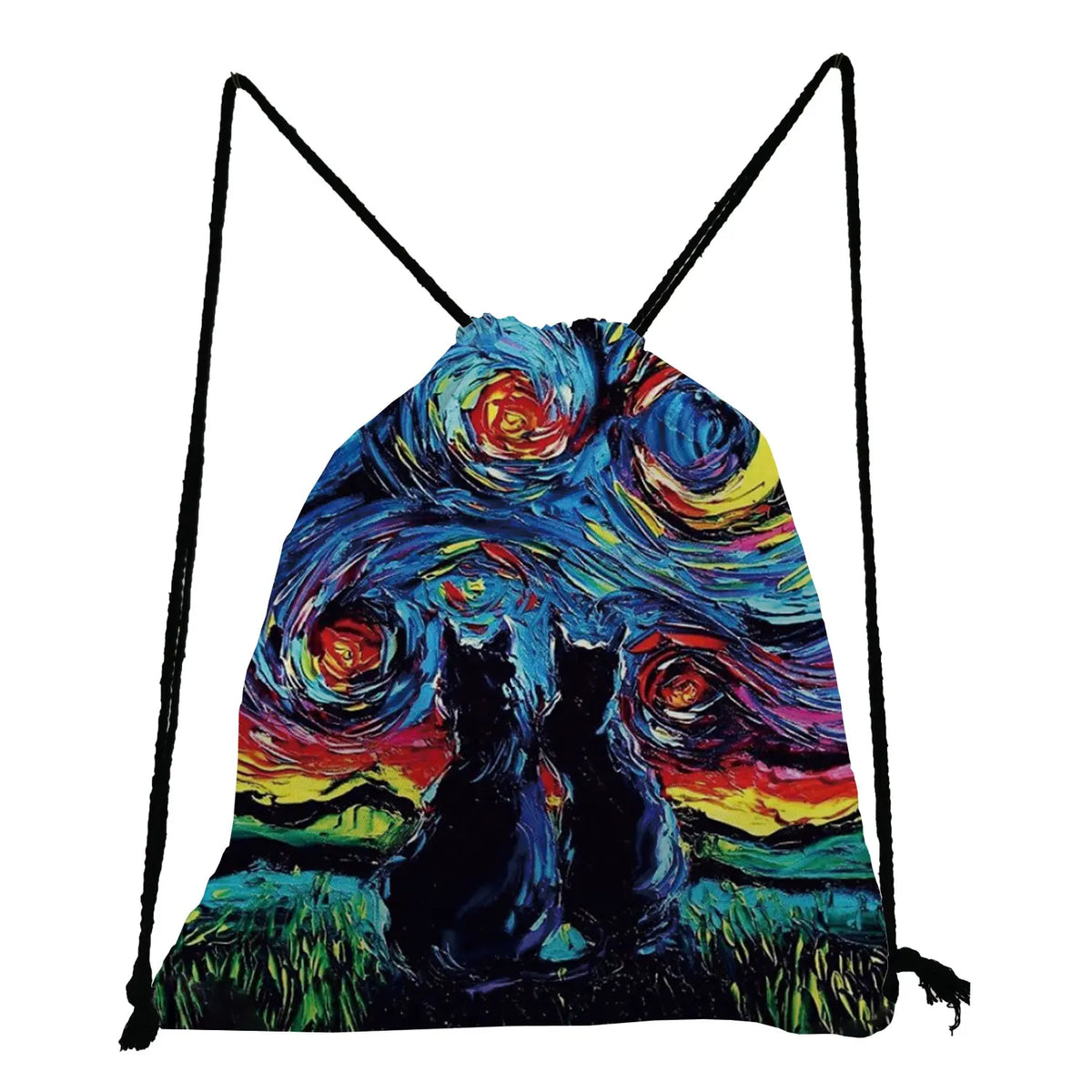 Book Bags Shoes Bag Backpacks for Students Portable Gift Travel Drawstring