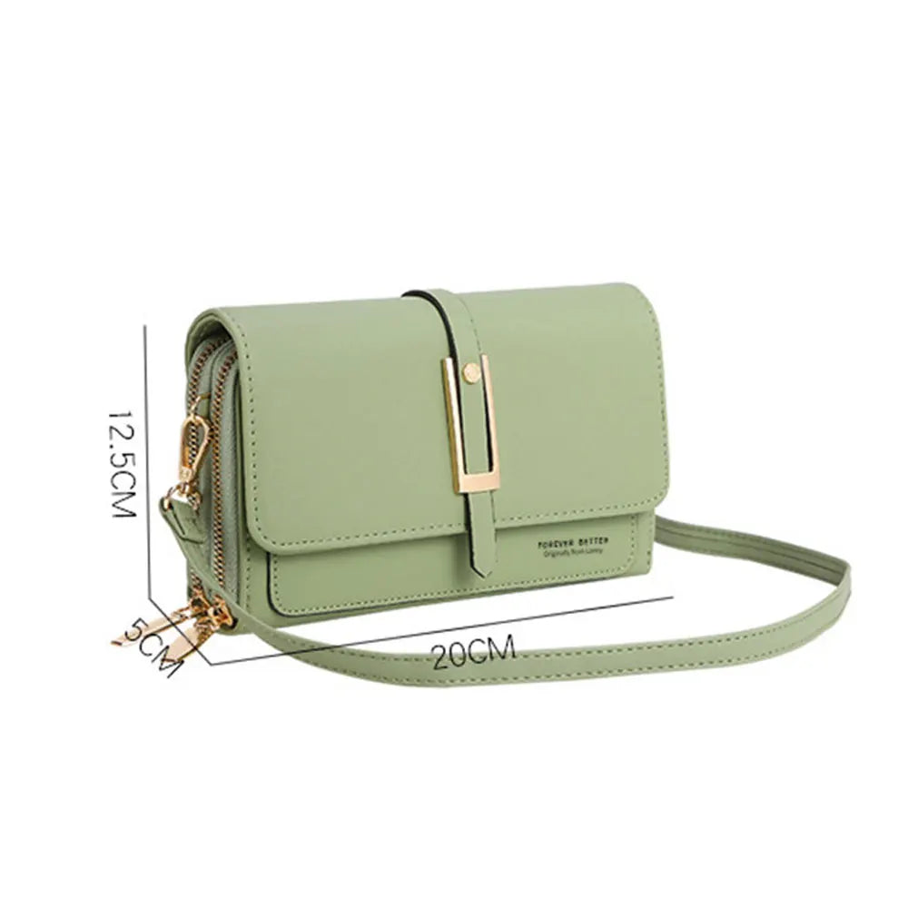 Women's Crossbody Bag PU Leather Clutch Handbag Phone Wallet