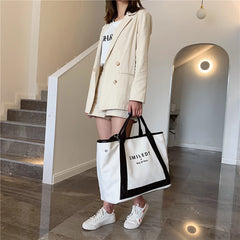 Canvas Women Handbags Large Capacity Shoulder Bag