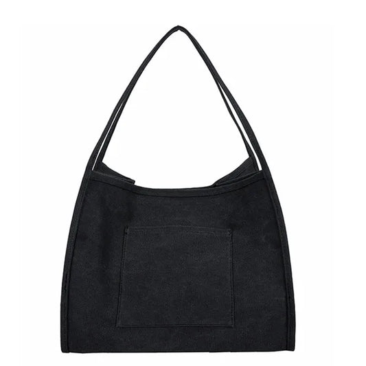 Canvas Women's Large Tote Bag Bucket Shoulder Bags Lady Leather M