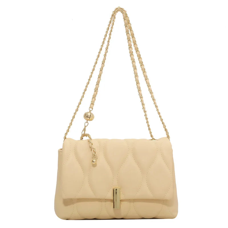 Chain Bag Women's Versatile Messenger Bag High Texture Shoulder Small Square