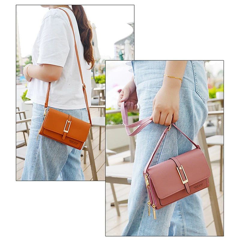 Women's Crossbody Wallet Purse Clutch Phone Messenger Bag