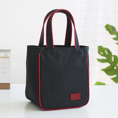 Denim Lunch Bag Insulated Portable Thermal Picnic Bag for Women Kids Thermo