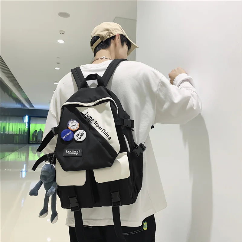 Women Large Capacity Travel Bag Pocket College Student Backpacks
