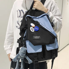 Women Large Capacity Travel Bag Pocket College Student Backpacks