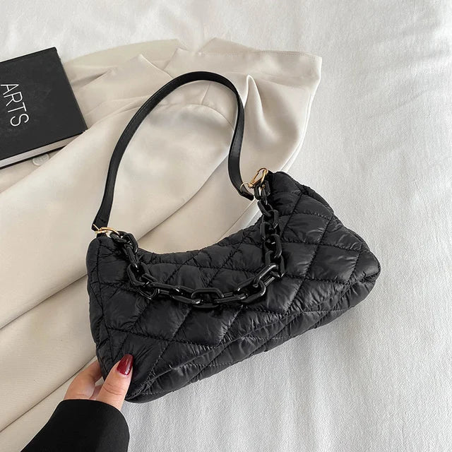 Diamond Lattice Crossbody Bags for Women Chain Shoulder Bag